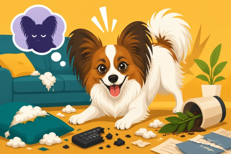 What a Bored Papillon Destroys