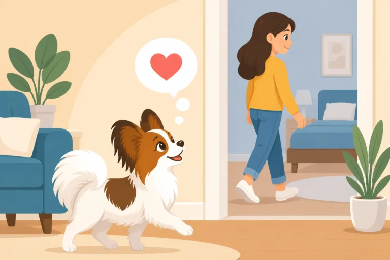 Why a Papillon Follows You Room to Room