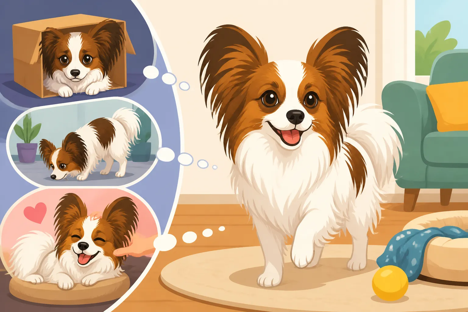How a Papillon Adjusts to a New Home