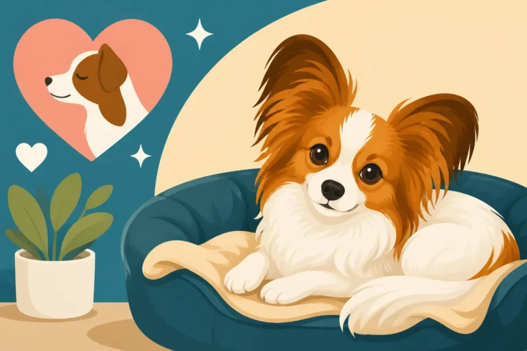 How a Rescue Papillon Settles