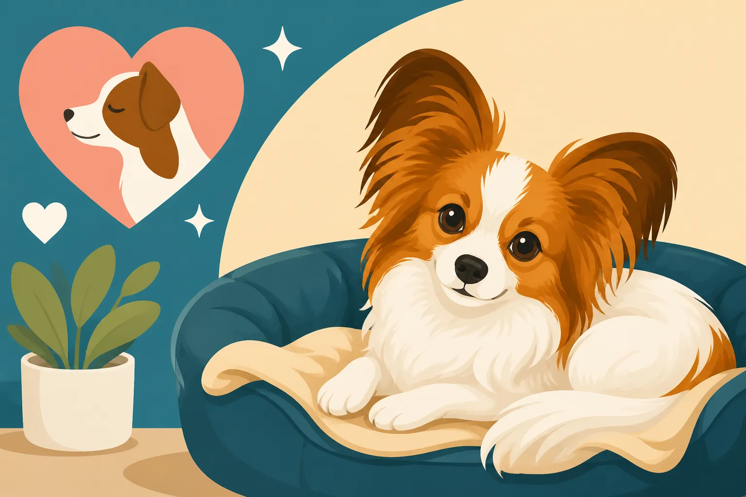 How a Rescue Papillon Settles