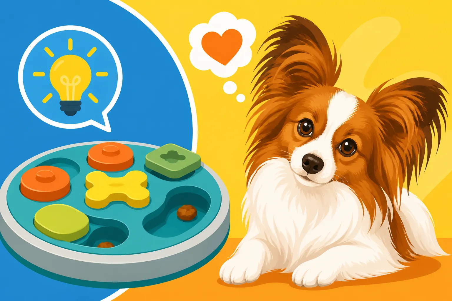 Whether Puzzle Toys Satisfy a Papillon