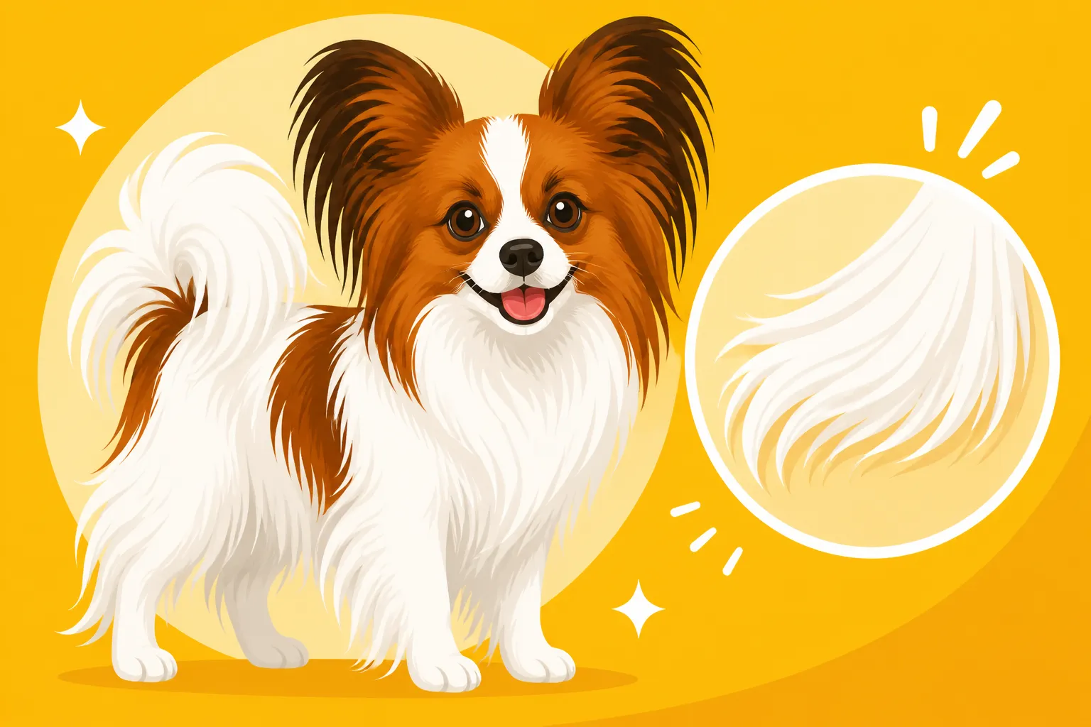 A Papillon's Coat Is All Fringe and No Undercoat