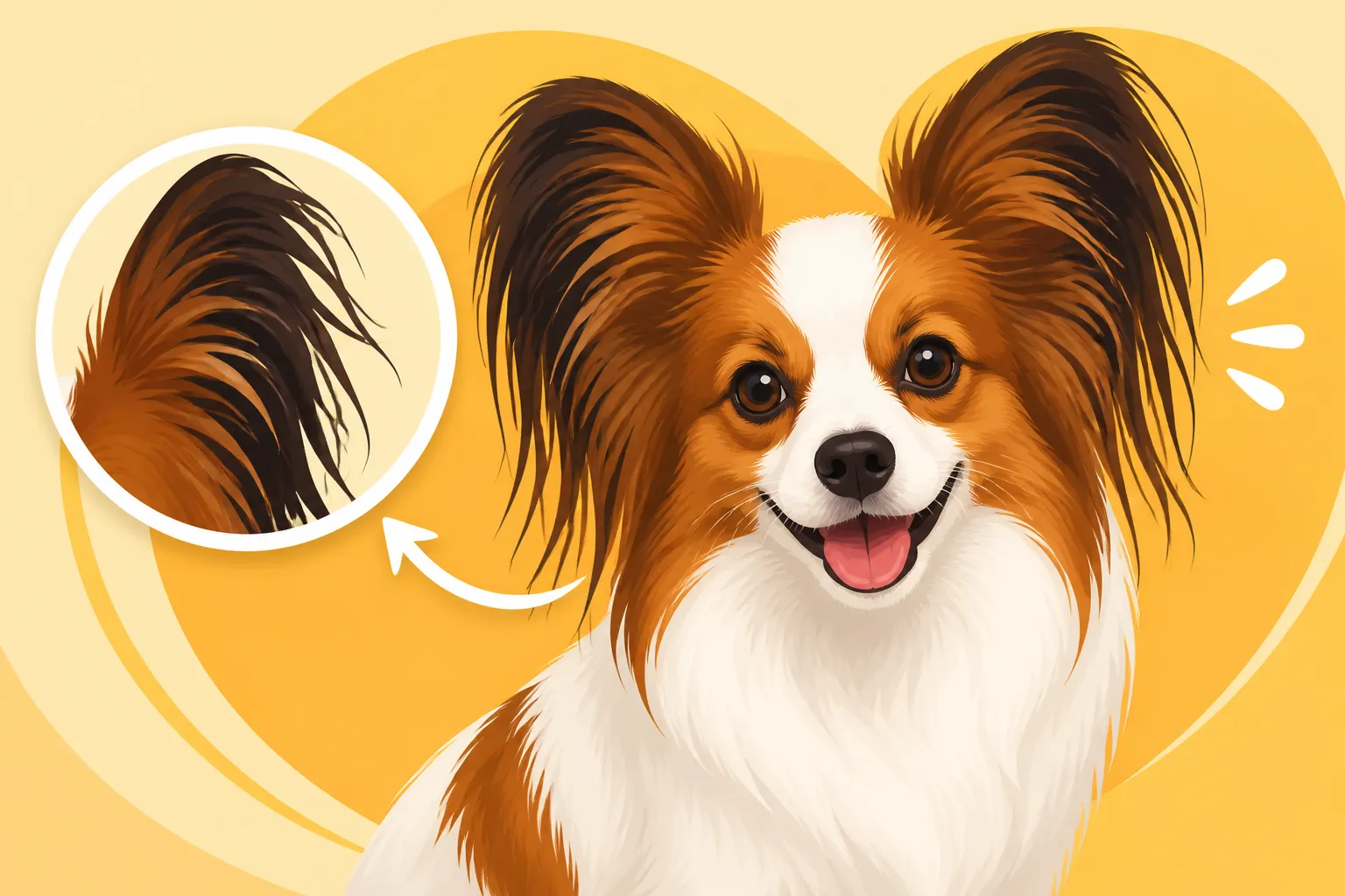 The Ear Fringe That Gives the Papillon Its Name