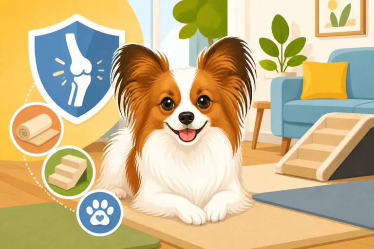 Setting Up a House That Protects a Papillon's Knees