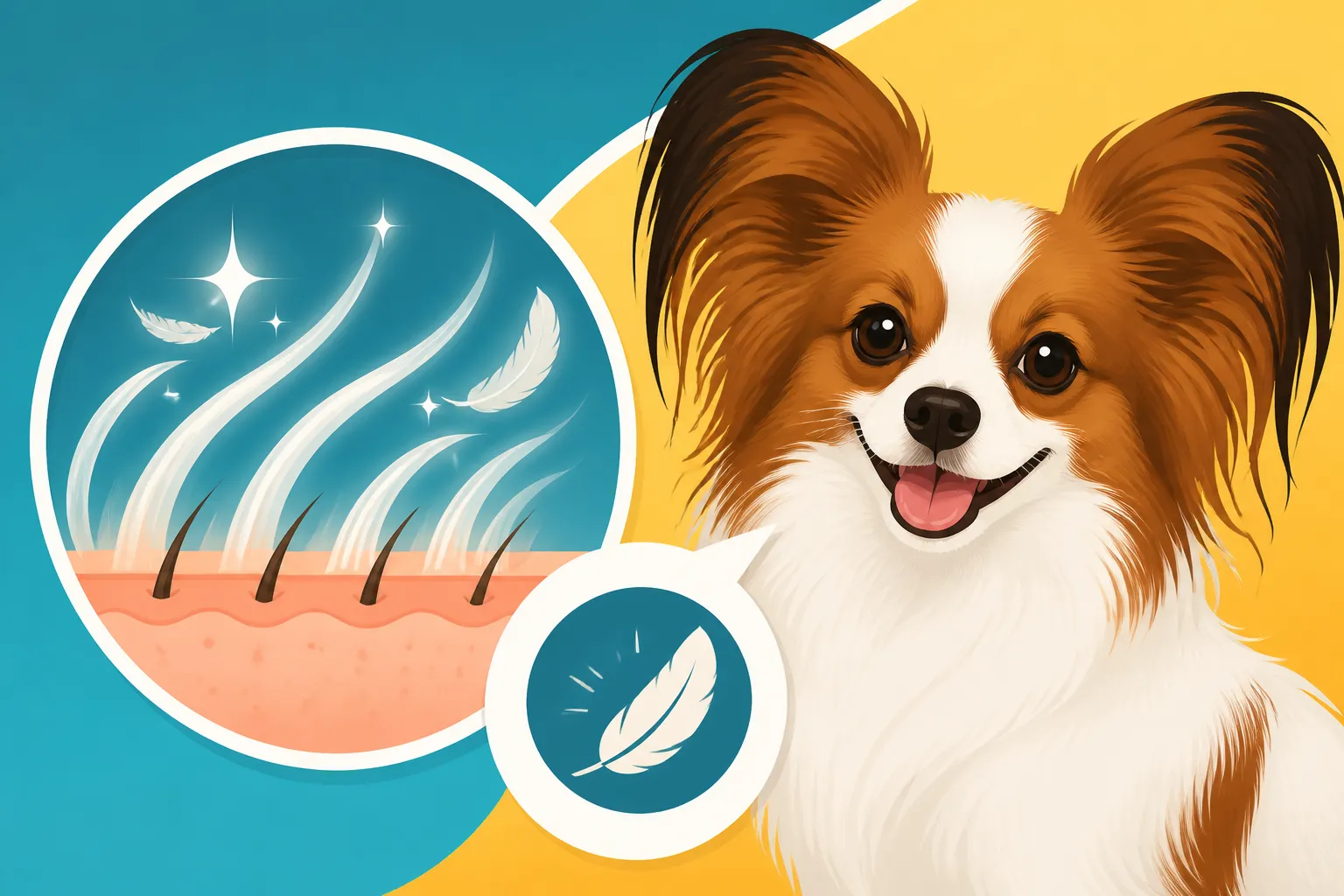 Why a Papillon Has No Undercoat