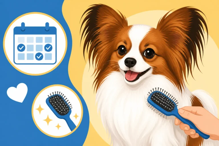 How Often a Papillon Needs Brushing