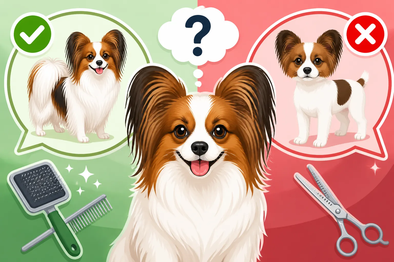 Whether a Papillon Should Be Trimmed