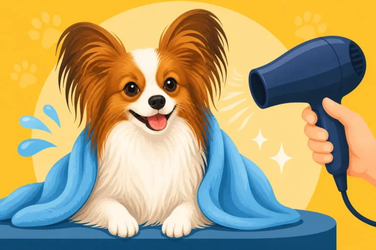 How to Dry a Papillon