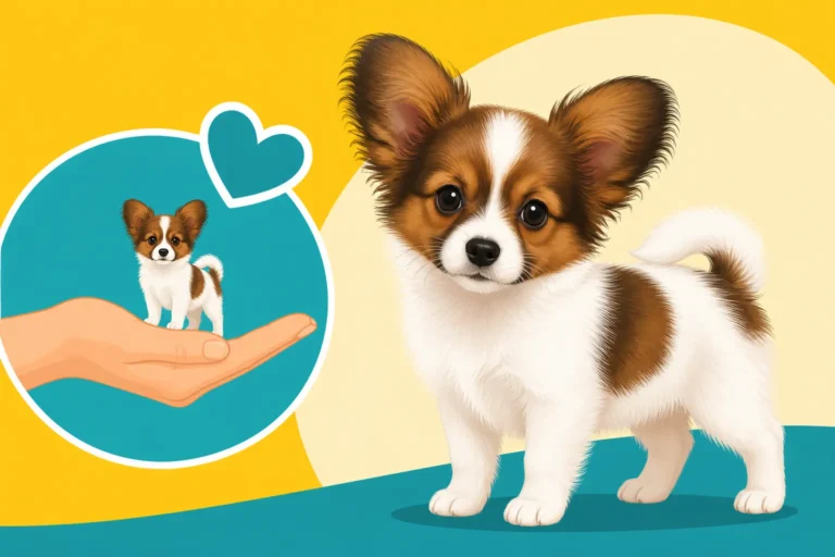 How Small a Papillon Puppy Is at Eight Weeks