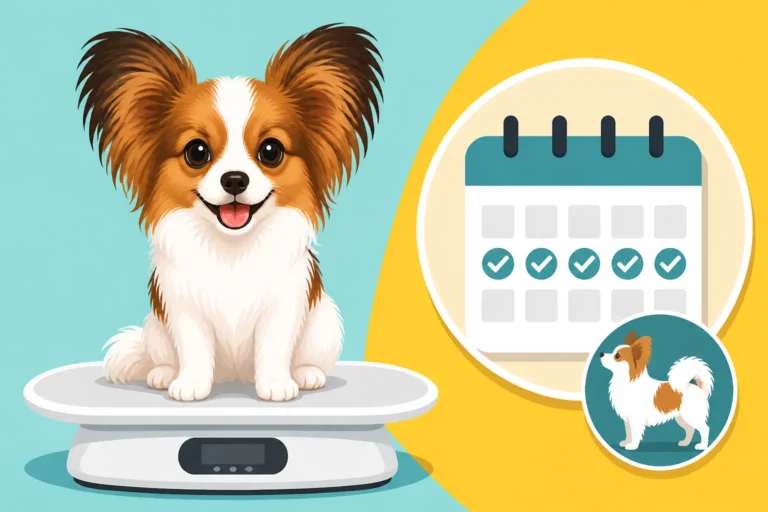 Weighing a Papillon Puppy Every Week