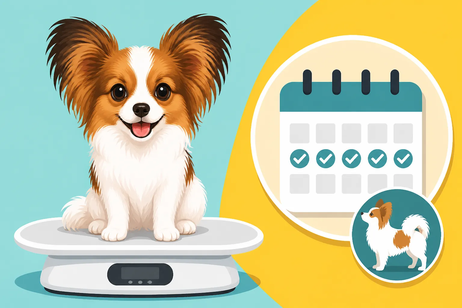 Weighing a Papillon Puppy Every Week