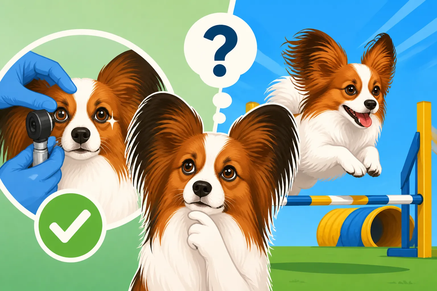 Whether a Papillon's Eyes Should Be Checked Before Agility