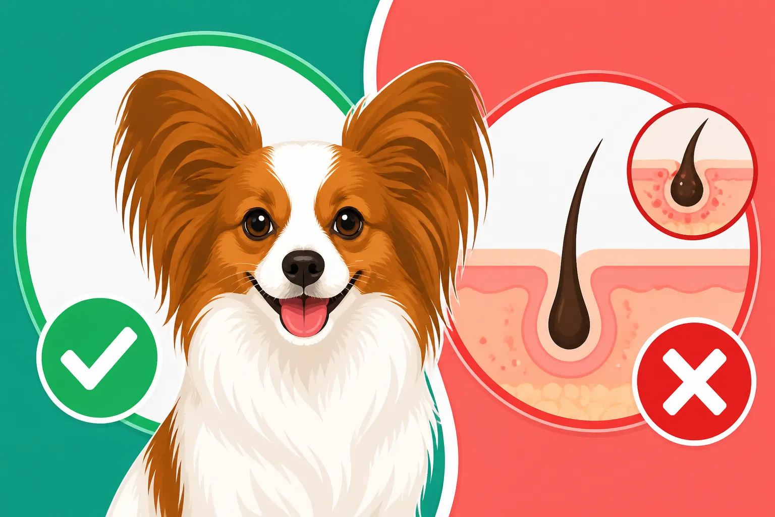 Whether a Papillon Gets Follicular Dysplasia