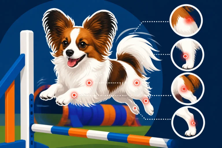 Where a Papillon Gets Injured in Agility