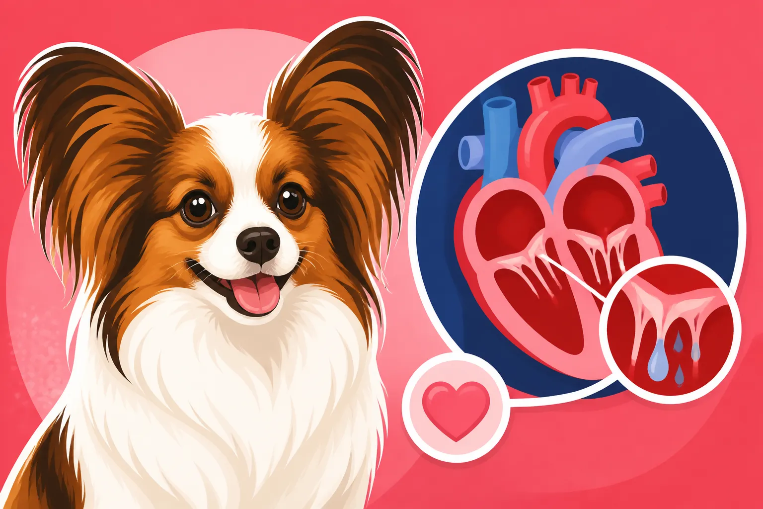 The Age a Papillon's Mitral Valve Starts to Leak