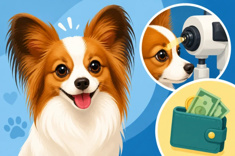 What a Papillon's Eye Exam Costs