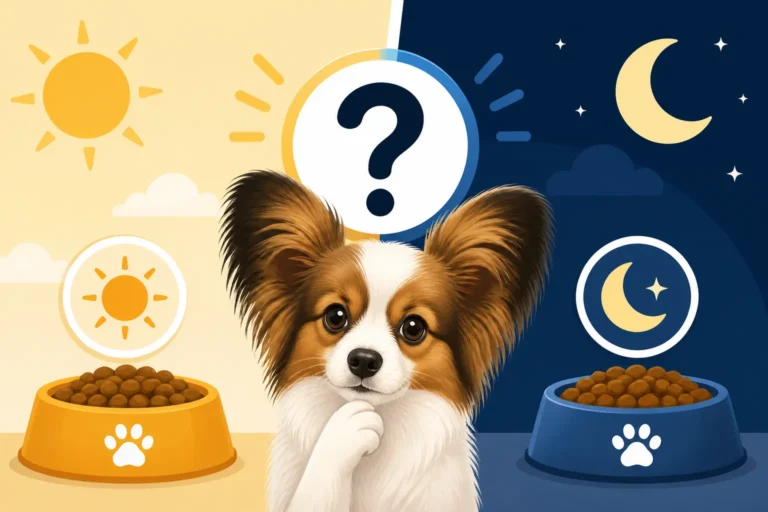 Whether a Papillon Puppy Should Be Fed Overnight