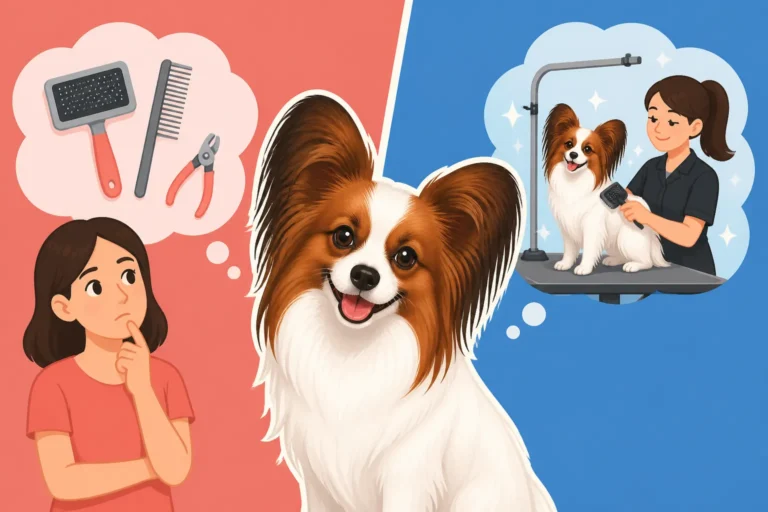 Whether a Papillon Needs a Professional Groomer
