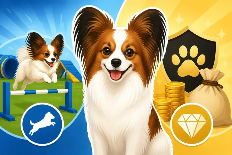 Whether an Agility Bred Papillon Costs More
