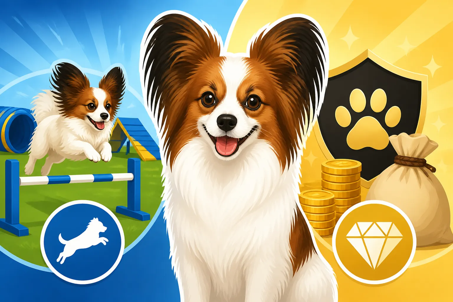 Whether an Agility Bred Papillon Costs More