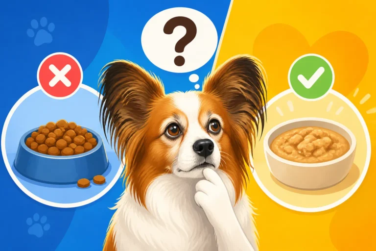 Whether an Aging Papillon Needs Softer Food