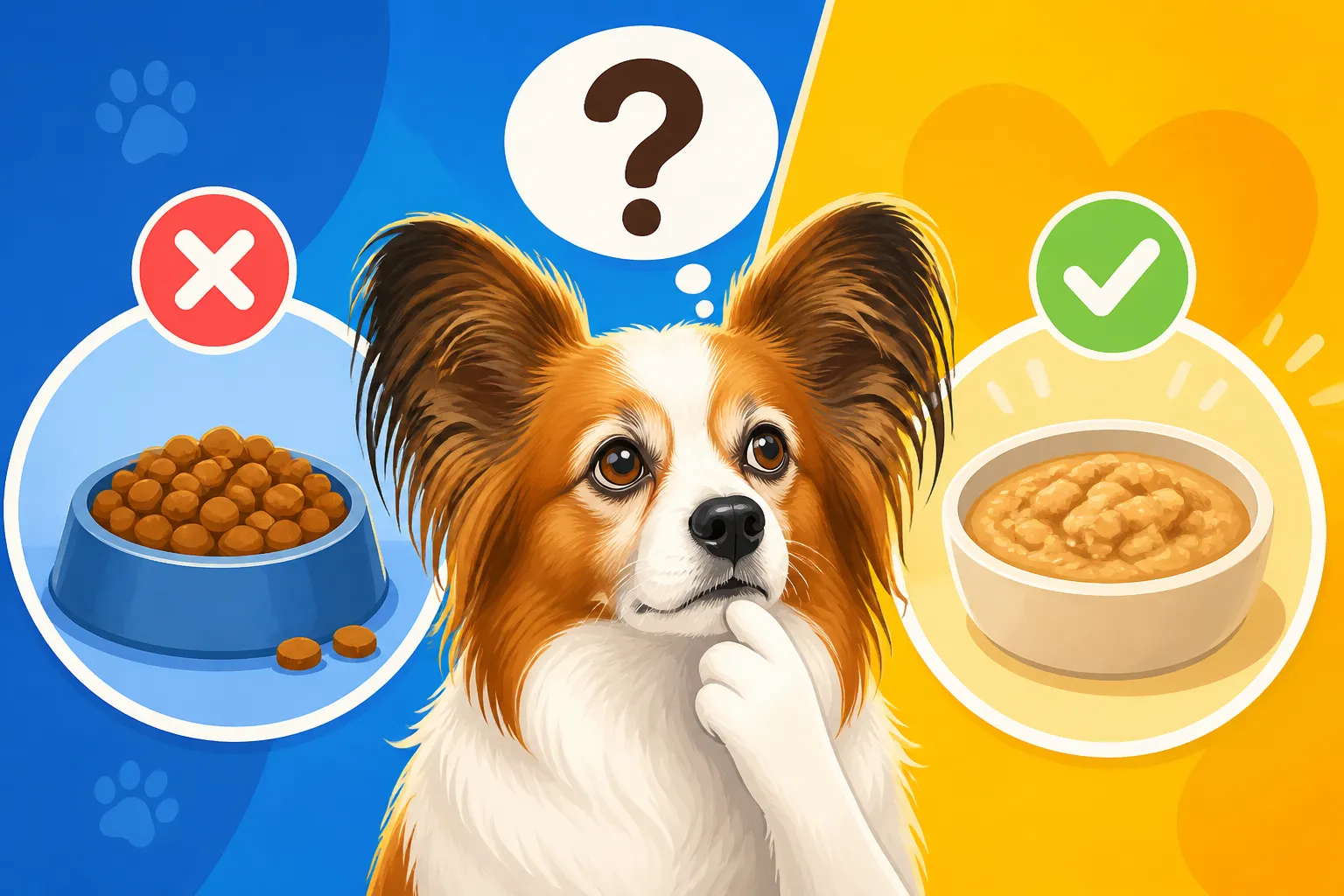 Whether an Aging Papillon Needs Softer Food