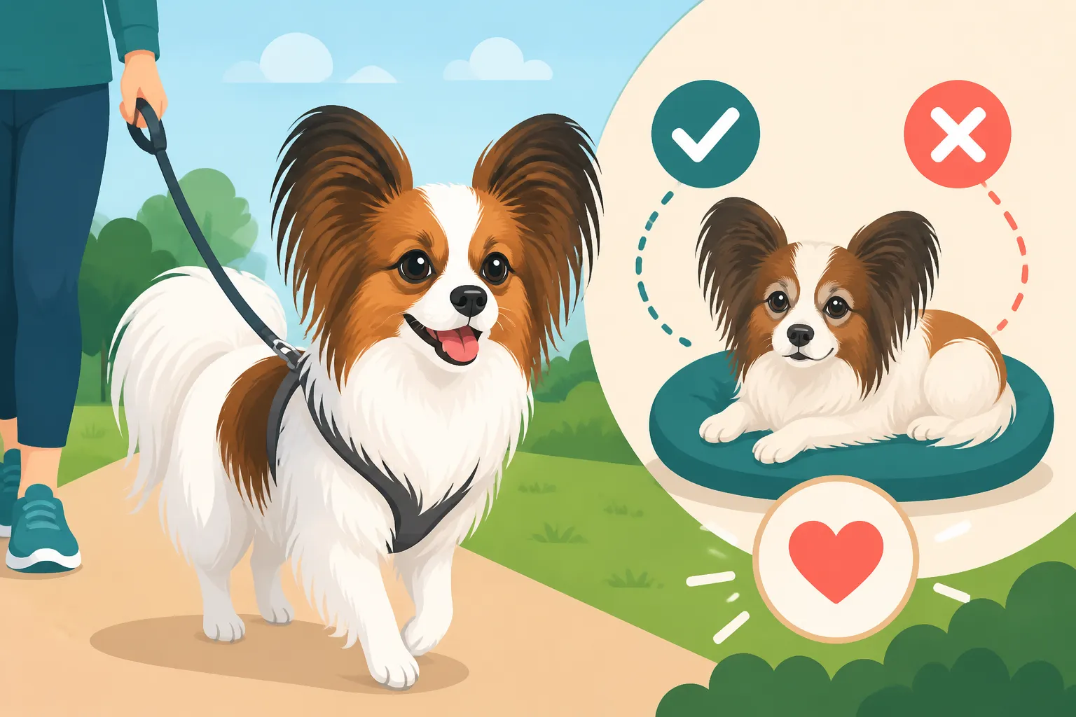 Whether an Aging Papillon Should Still Be Walked
