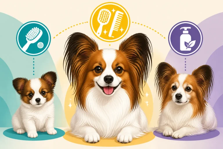 What a Papillon's Coat Needs at Each Age