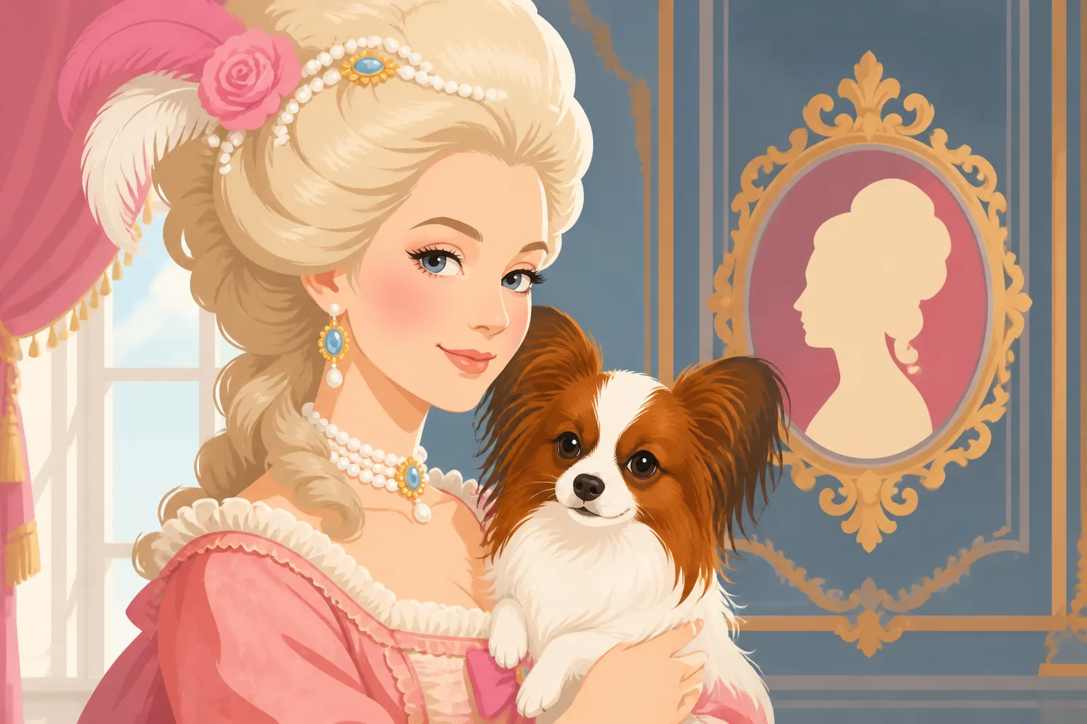 Marie Antoinette and the Papillon She Is Said to Have Carried