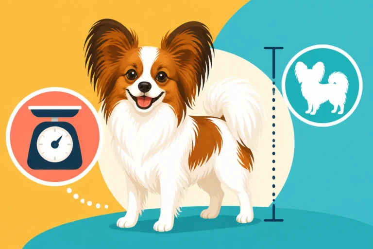 What a Papillon Weighs and How Tall It Stands