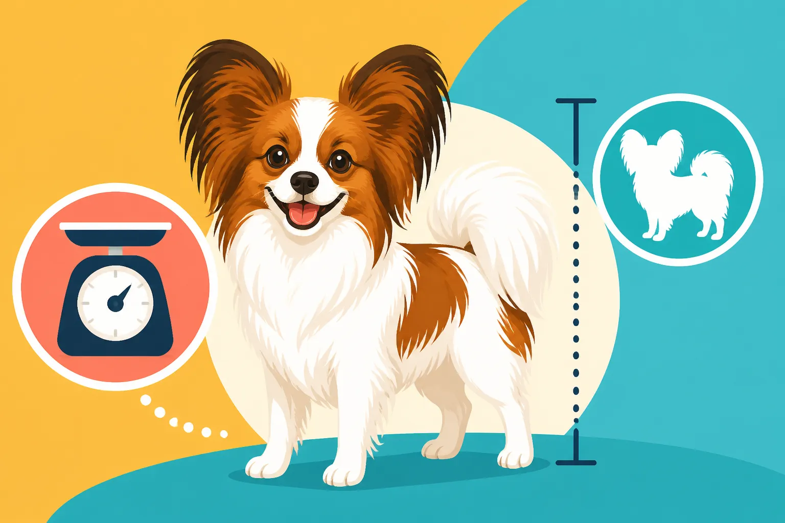 What a Papillon Weighs and How Tall It Stands