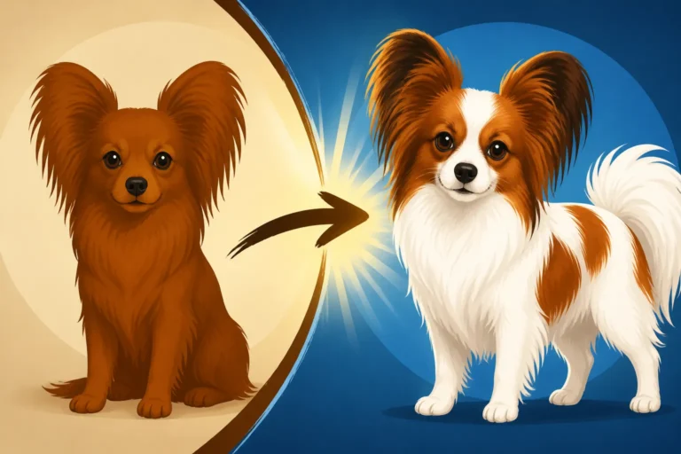 Why the Papillon Was Once a Solid Colored Dog