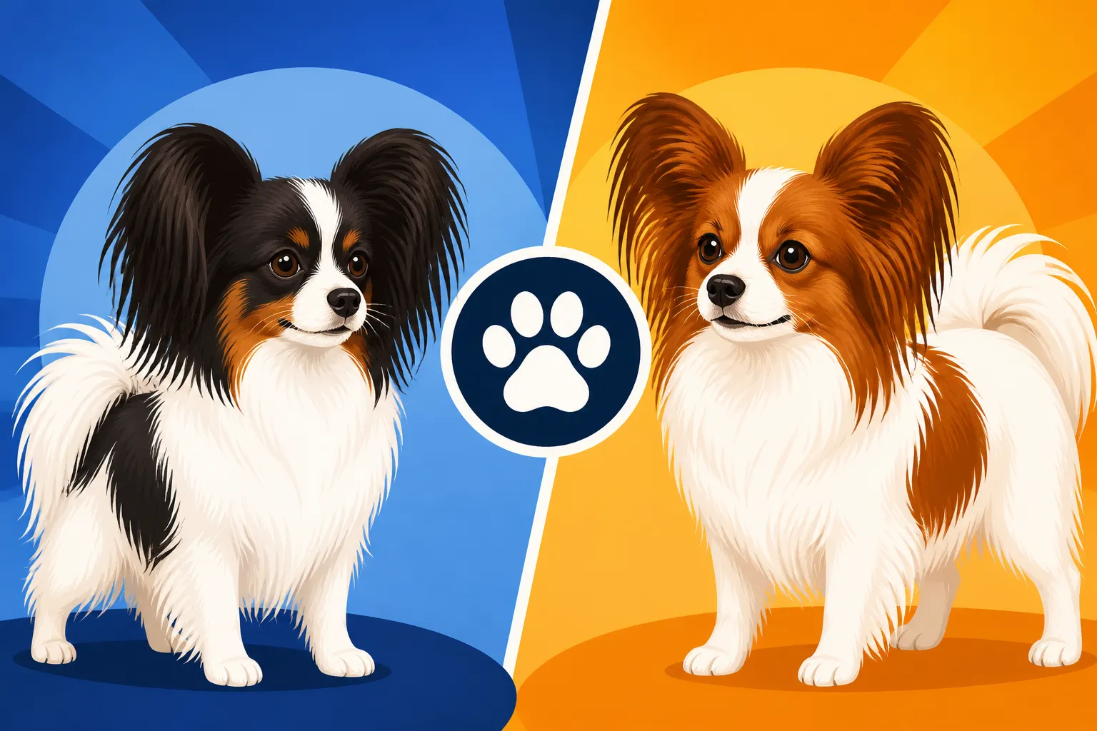 Whether a Phalene Can Be Shown Against a Papillon