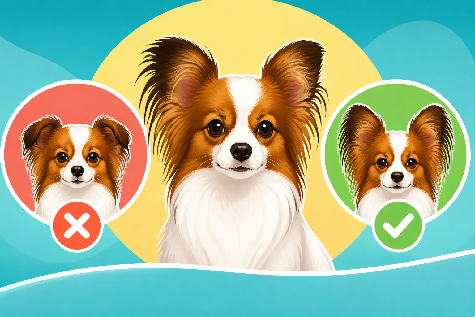 Whether Half Up Ears Are Faulted on a Papillon
