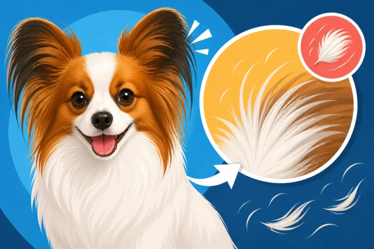 Why a Papillon With No Undercoat Still Sheds