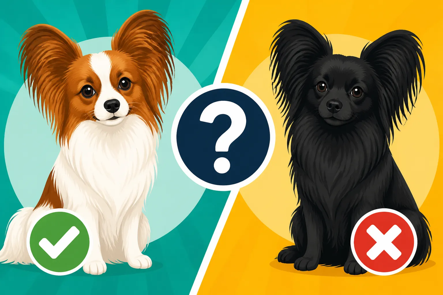 Whether a Solid Colored Papillon Is Standard