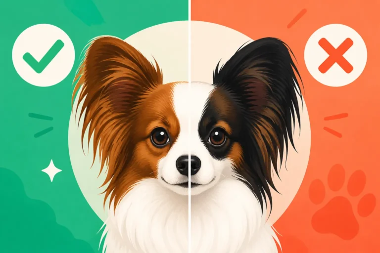 Whether a Papillon's Face Markings Should Be Symmetrical