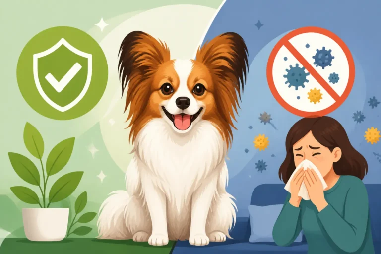 Whether a Papillon Suits an Allergy Household