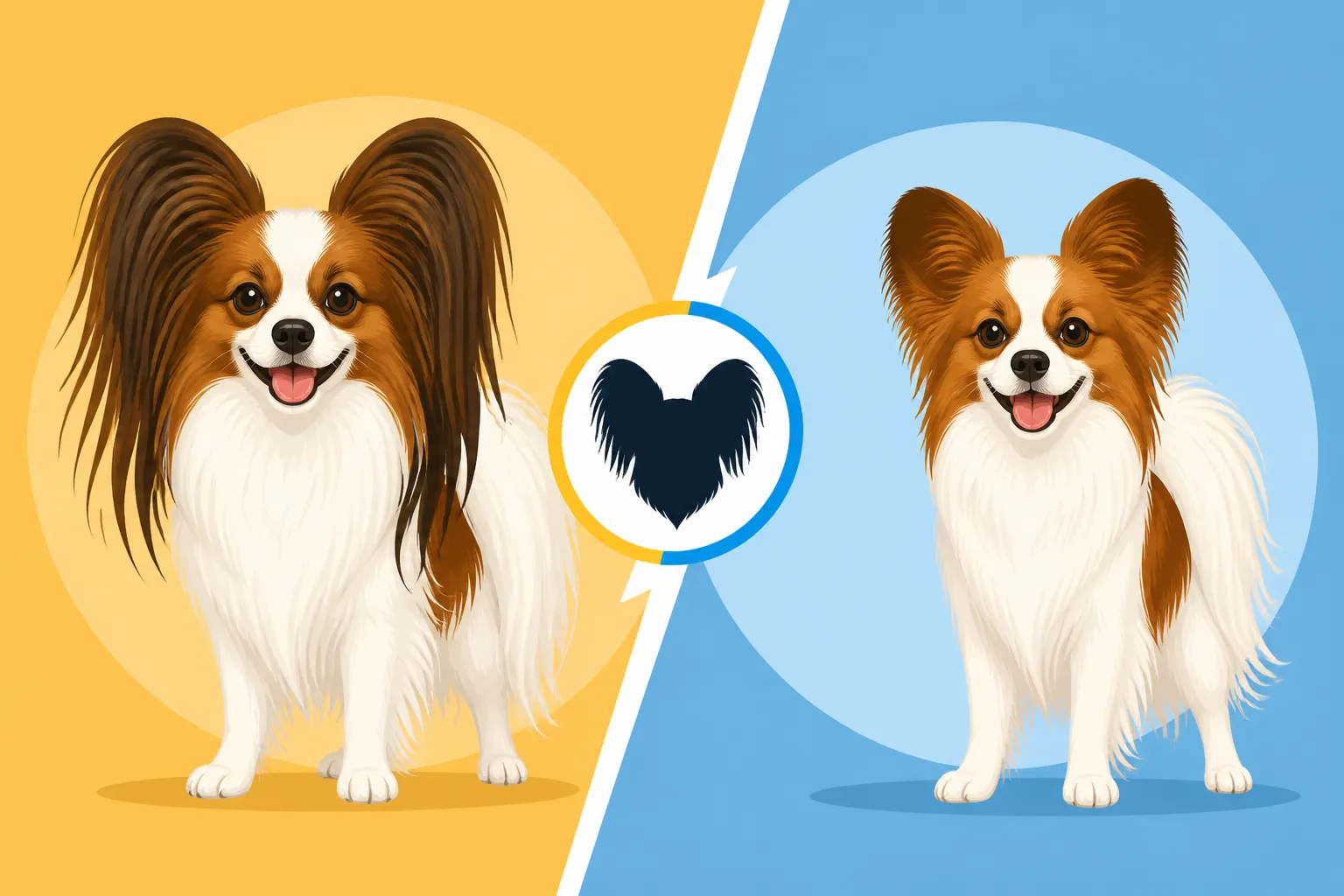 Whether a Papillon's Fringe Is Longer Than Its Body Coat