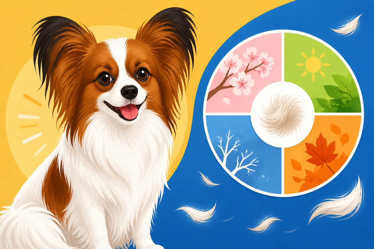 When a Papillon Sheds Most