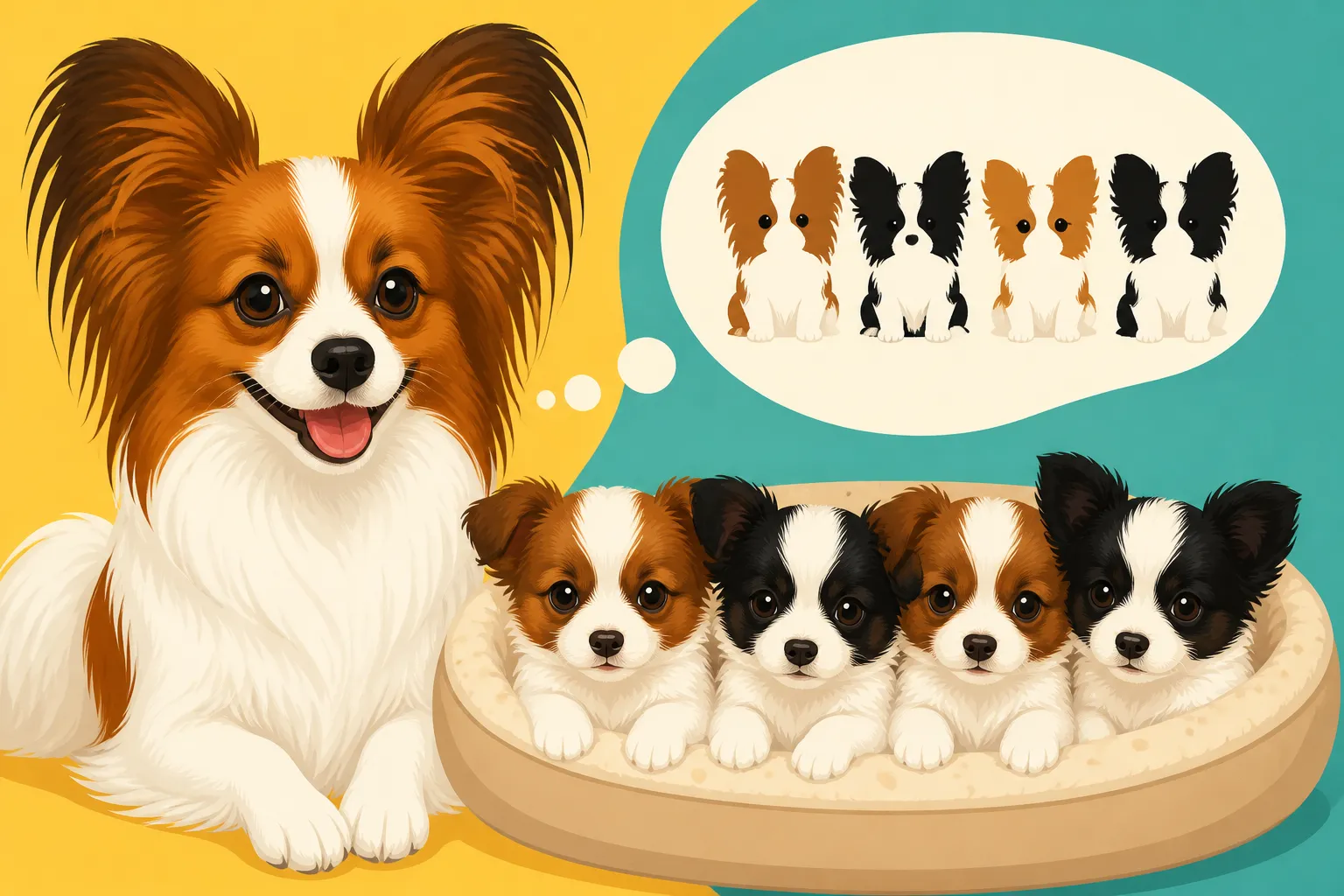How Many Phalenes Are Born in a Papillon Litter