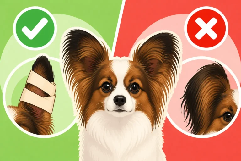 Whether Taping a Papillon's Ears Is Allowed