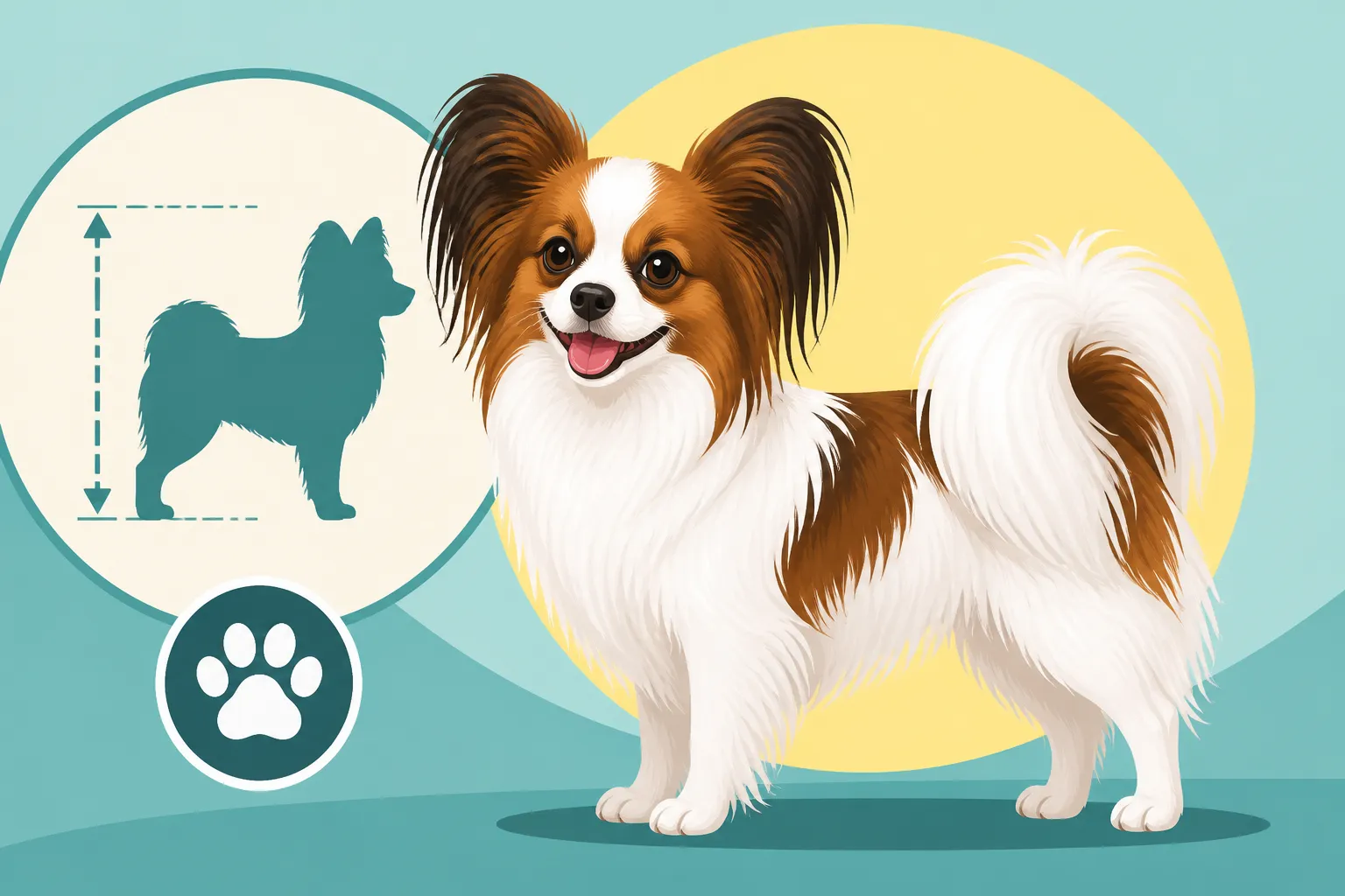 What Height a Correct Papillon Stands