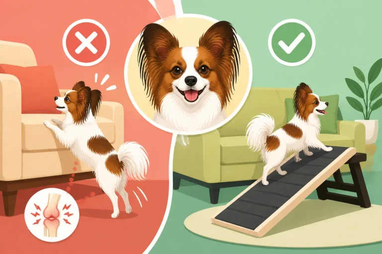 Whether a Papillon Needs Ramps to Furniture