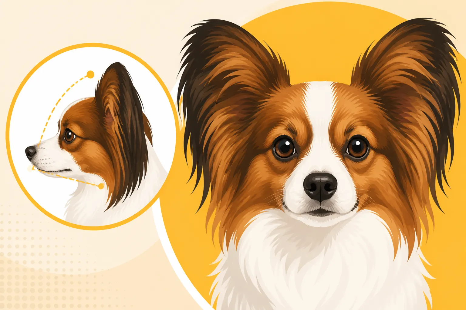 What a Papillon's Head Should Look Like