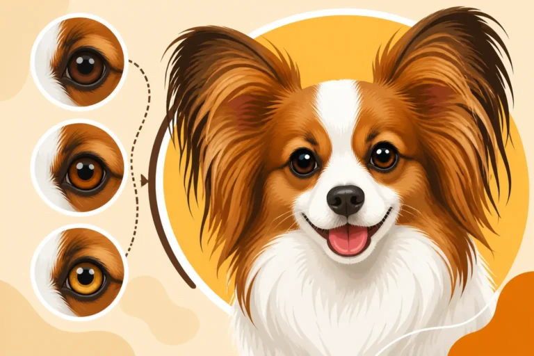 What Color a Papillon's Eyes Should Be