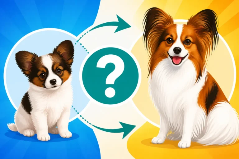 Whether a Papillon Puppy's Coat Predicts the Adult