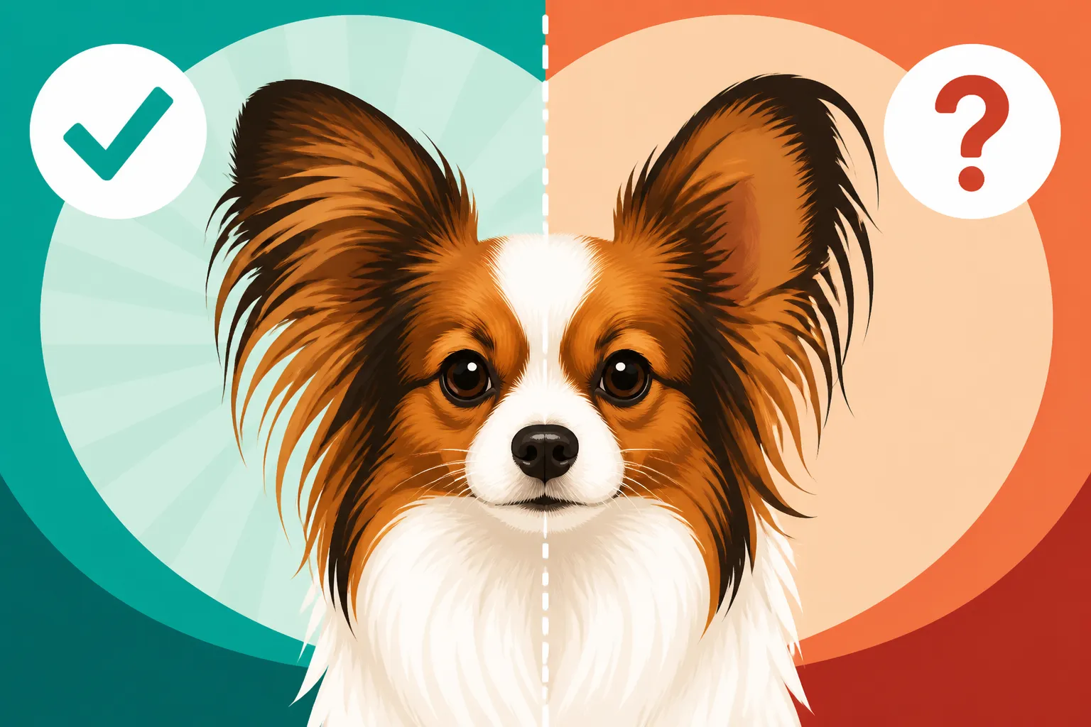 Whether Asymmetry Is Faulted on a Papillon
