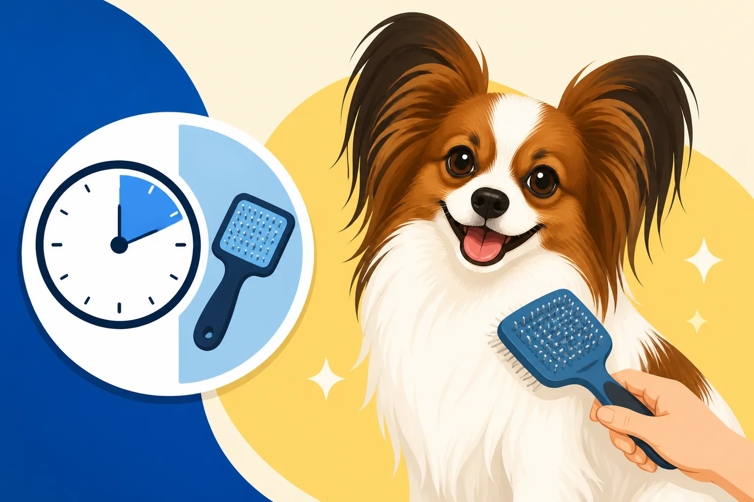 How Long a Papillon Takes to Brush